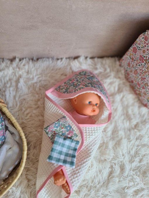Cape de bain pour poupée - sur commande 