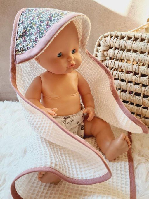 Cape de bain pour poupée - sur commande 