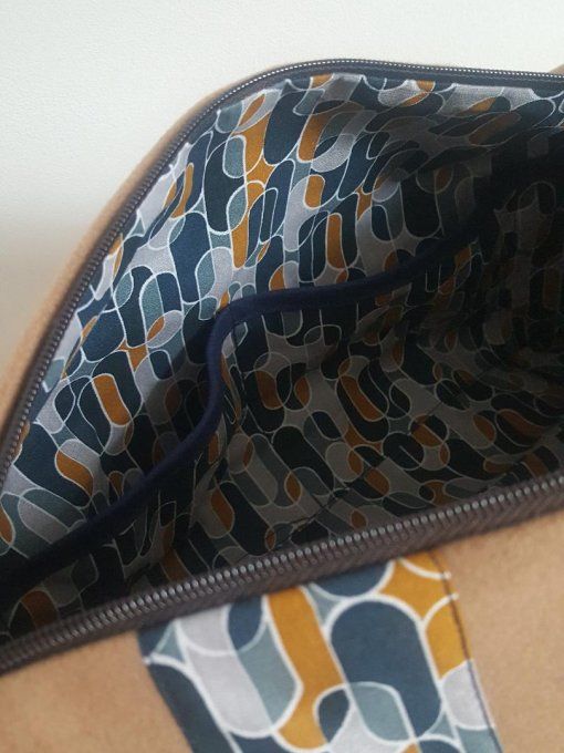 Trousse de toilette Adèle maxi - camel vintage