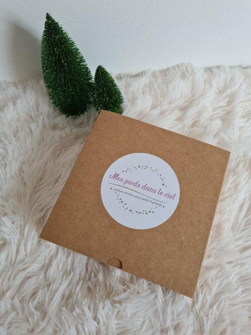 Coffret lingettes, barrette et chouchou Martine