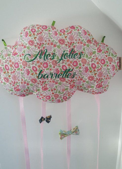 nuage porte barrettes sur commande