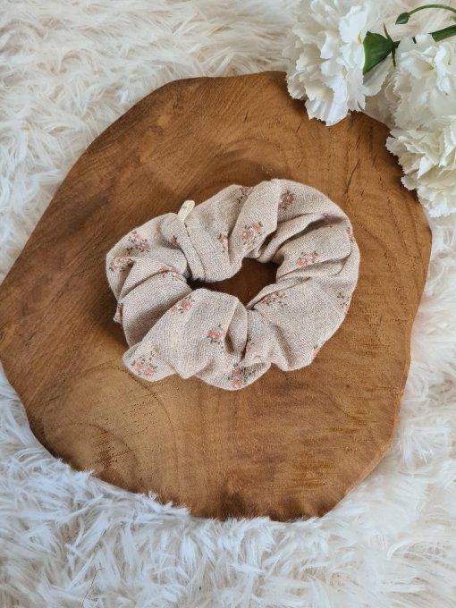 chouchou en coton imprimé (en stock)