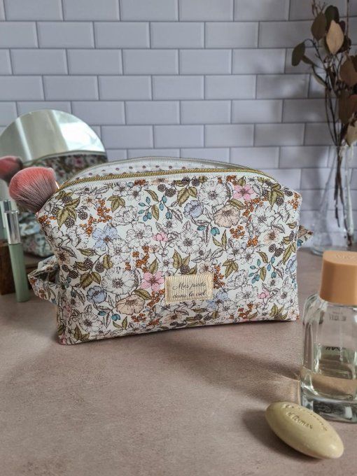 Trousse de toilette Adèle en Liberty Bramble