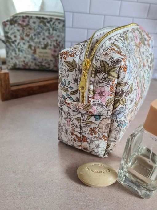 Trousse de toilette Adèle en Liberty Bramble