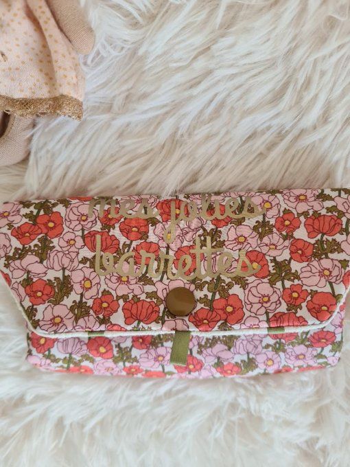 Pochette à barrettes en Liberty