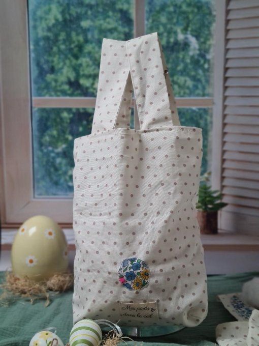 Tote bag lapin de Pâques - sur commande