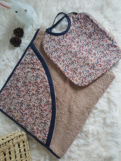 Cape de bain en Liberty wiltshire noisette